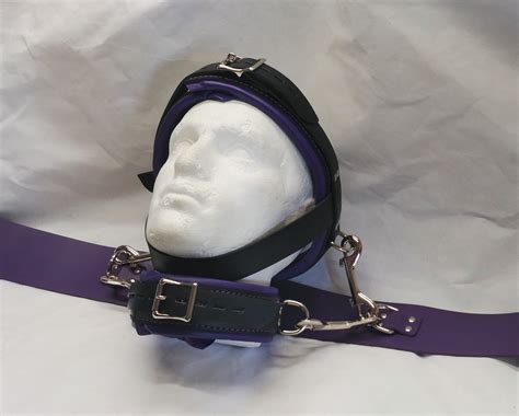 smother harness|Leather Face Harness